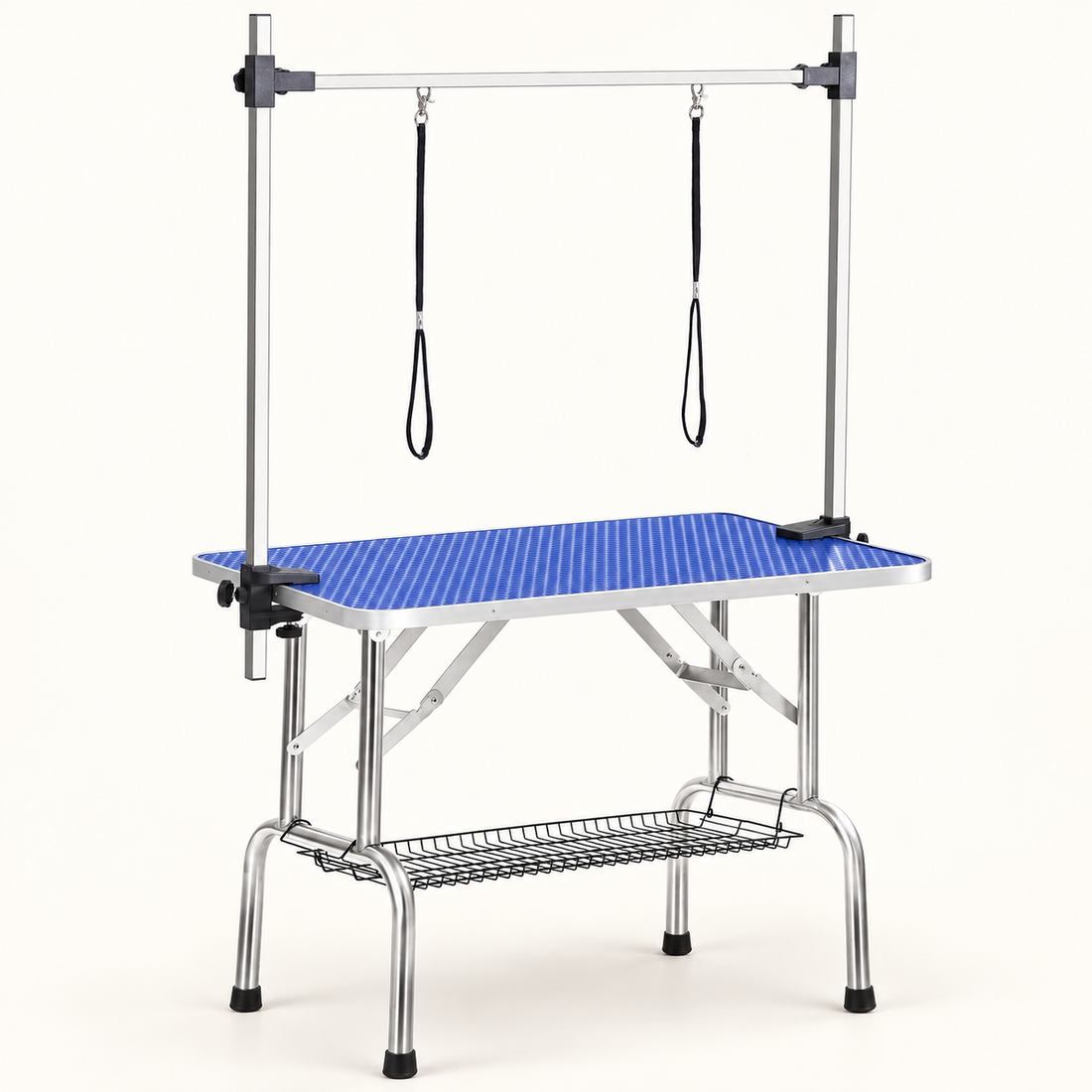 Professional Foldable Dog Grooming Table with Arm & Tray — catalog view
