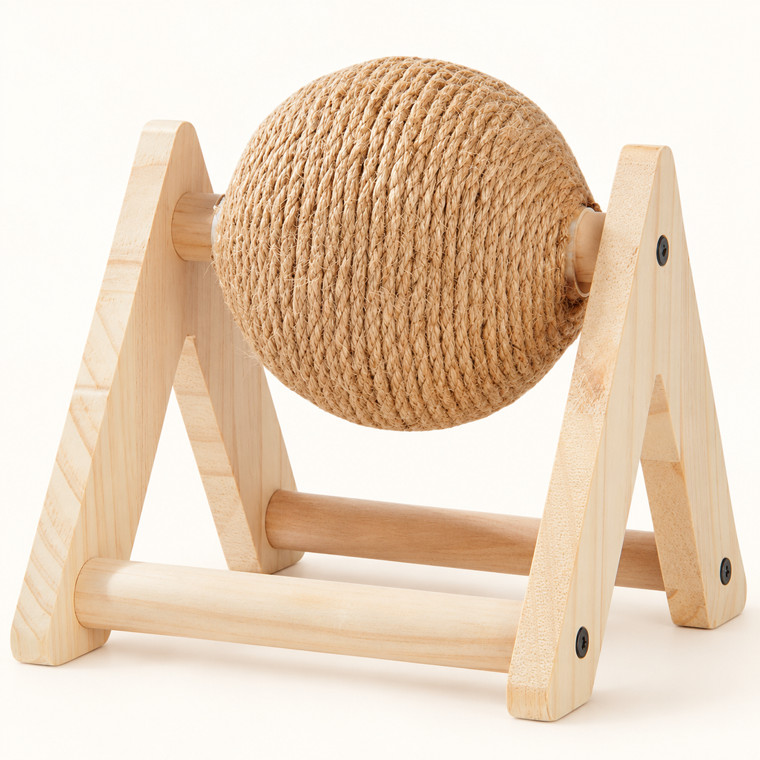 Interactive Wooden Sisal Cat Scratching Ball Toy — catalog view